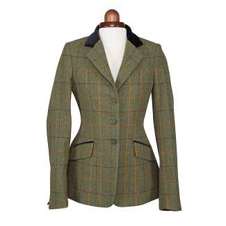 Shires Childrens Aubrion Saratoga Tweed Jacket Red/Yellow/Blue Check