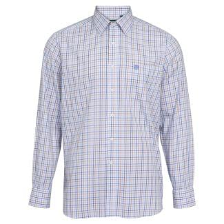 Alan Paine Mens Ilkley Country Check Shirt Blue / Beige