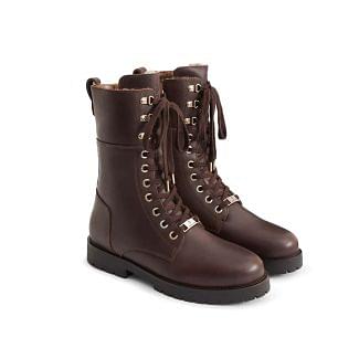 Fairfax & Favor Ladies Anglesey Shearling Lined Combat Boots