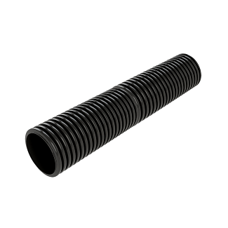 Cherry Pipes Twin Wall Non-Perforated Drainage Pipe With Connector 110mm | Chelford Farm Supplies