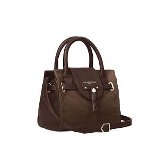 Fairfax & Favor Mini Windsor Handbag-Chocolate