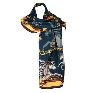 Clare Haggas Hold Your Horses Silk Scarf
