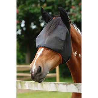 Equilibrium Field Relief Midi Fly Mask With Ears Black/Orange 