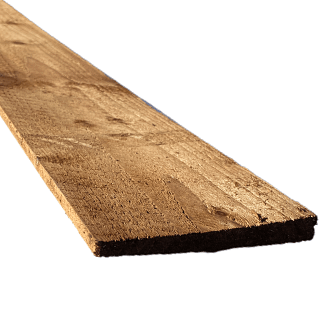 Feather Edge Timber Board Treated Brown 125mm (W) x 1.8m (L)