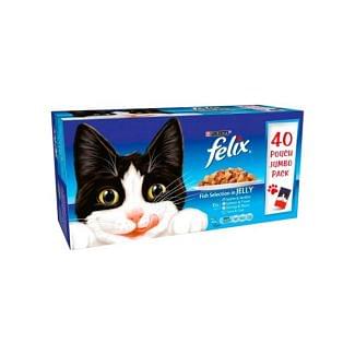 Felix Fish Selection Cat Food Pouch 40 Pack | Chelford Farm Supplies 