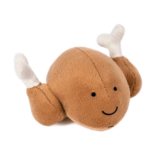Petface Foodie Faces Plush Roast Chicken Dog Toy