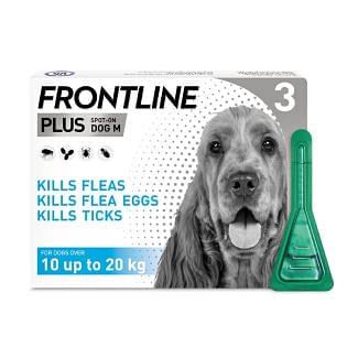 Frontline Plus Spot On Flea Treatment For Medium Dogs