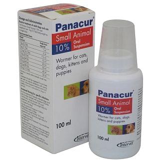 Panacur 10% Dog and Cat Liquid Wormer 100ml