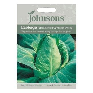 Johnsons Cabbage Offenham 2 Flower of Spring Seeds
