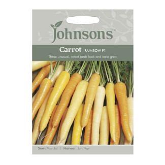 Johnsons Carrot Rainbow F1 Seeds