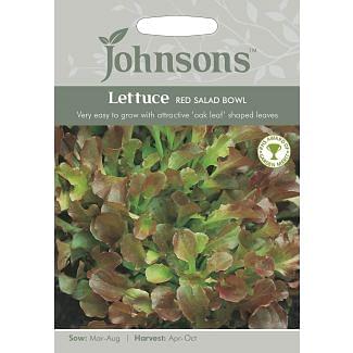 Johnsons Lettuce Red Salad Bowl Seeds