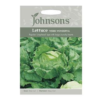 Johnsons Lettuce Webbs Wonderful Seeds