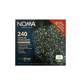 Noma 240 White LED Easy Timer String Lights - Chelford Farm Supplies