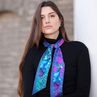 Clare Haggas Pluming Marvellous Ribbon Scarf Twilly