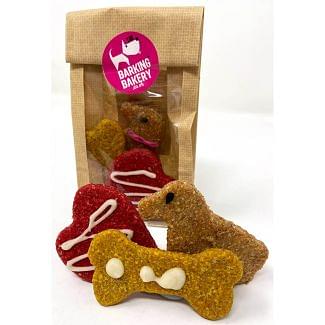 The Barking Bakery Heart, Dog & Bone Cheesey Biscuits Dog Treat