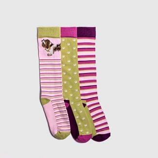 Toggi Ladies Spaniel 3 Pack Knee Socks 